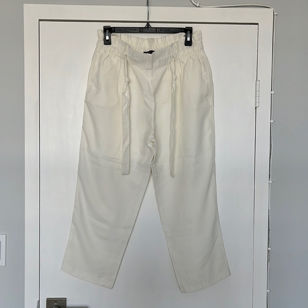 Zara Ivory Cropped Pants